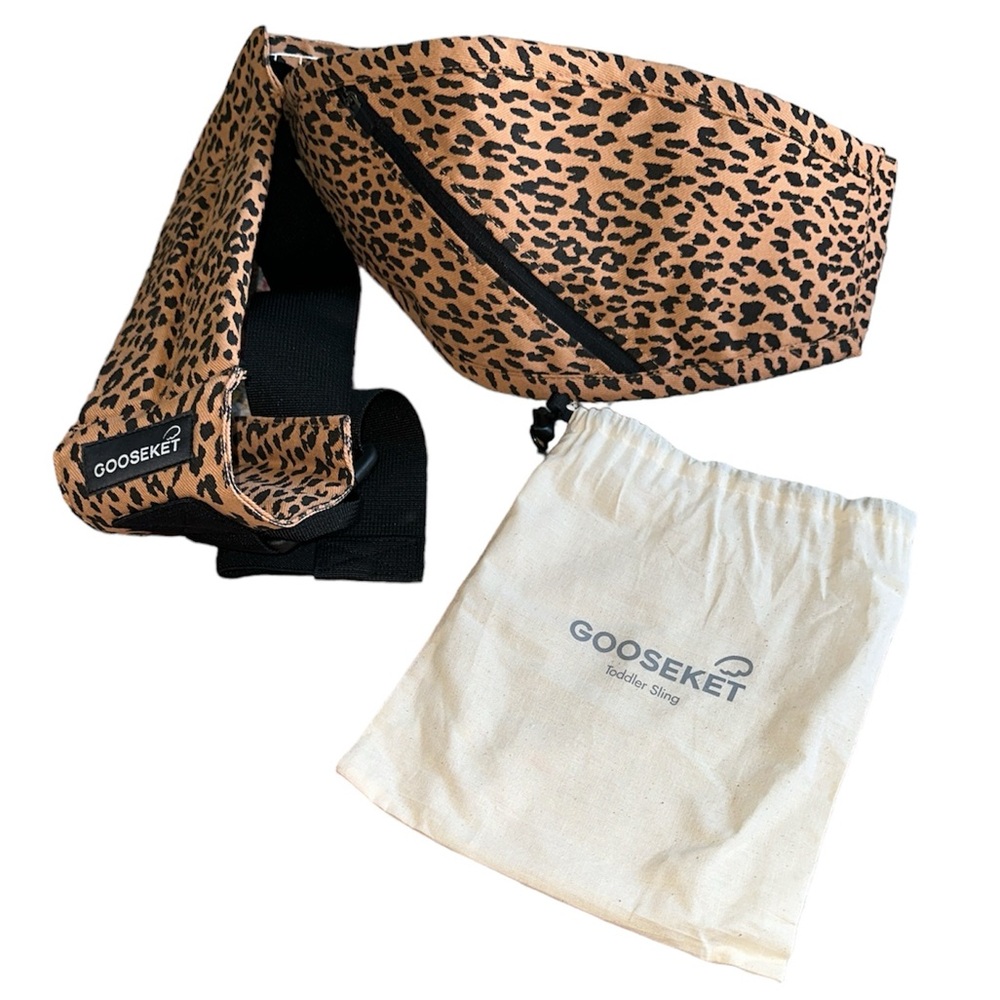 Gooseket Leopard Print Toddler Carrier Sling